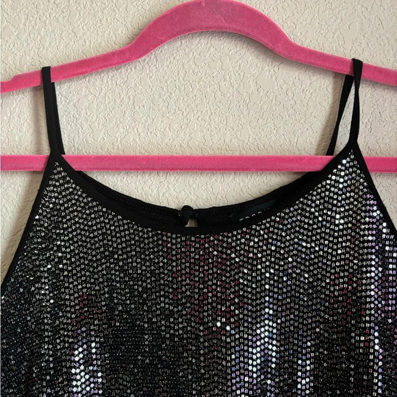 Torrid High Neck Metallic Sequin Tank 5 - Picture 9 of 9